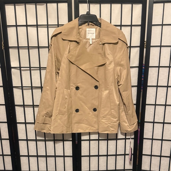 Avec Les Filles Beige Double-Breasted Trench Coat - Picture 3 of 9